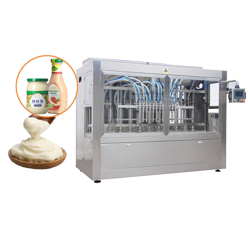 Automatic Chocolate Filling Machine For Plastic Glass Jar Bbq Sauce Bottle Filler