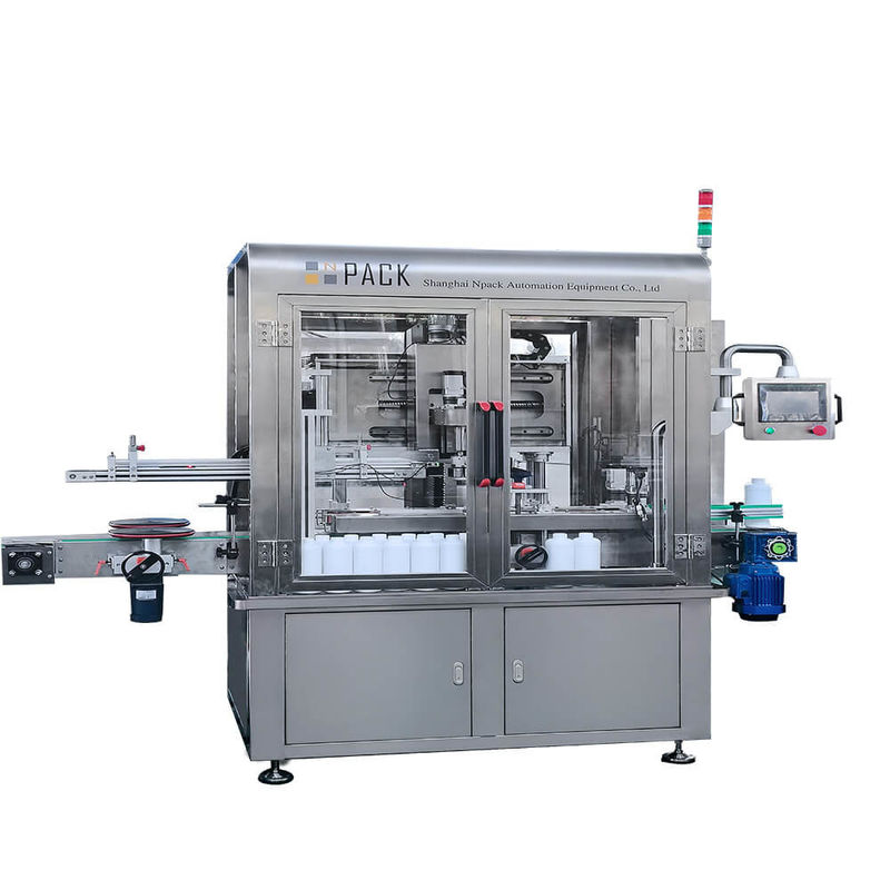 Beer Bottle Automatic Capping Machine With Cap Feeder Dual Capping Heads Tracking