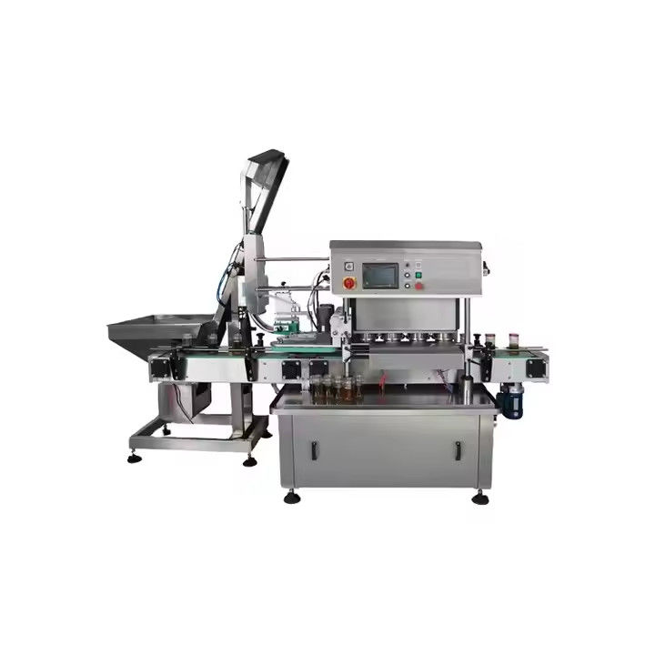 Full Automatic Twist Off Cap Round Jam Bottle Glass Jar Vacuum Capping ...