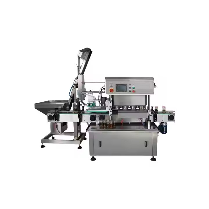 Full Automatic Twist Off Cap Round Jam Bottle Glass Jar Vacuum Capping ...