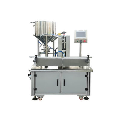 Automatic Single Head Piston Pump Filling Machines Body Care for Jar / Bottle