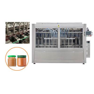 Automatic Servo Motor Piston Linear Apple Sauce Glass Jar Filling Machine With Plc Control