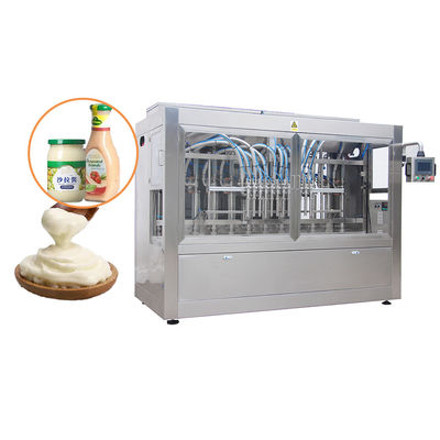 Automatic Hummus Filling Machine with Stainless Steel 304/316 Construction for High Viscous Products and Servo Motor Driven Precision