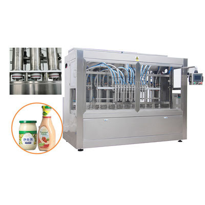 Full Automatic Servo Piston Filler Mayonnaise Filling Machine For Bottle Jar Packing Machine