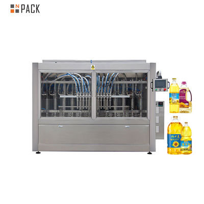 Fully Automatic Piston Pump Plastic PET Bottle Sunflower Oil Filling Machine