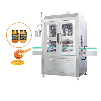 Full Automatic Piston Pump 100g-500g Honey Paste Filling Machine For Glass Jar Bottle