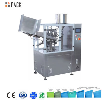 Customized Soft / Test Aluminum Tube Filling And Sealing Machine With Multi-Head Valve