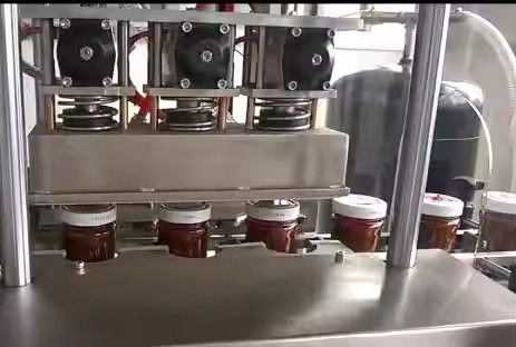 Full Automatic Twist Off Cap Round Jam Bottle Glass Jar Vacuum Capping ...